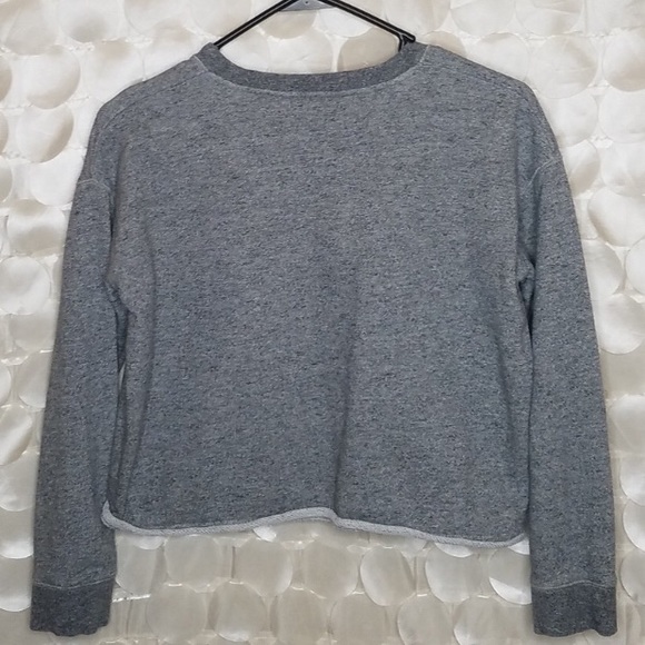Madewell Mountain Graphic Crop Pop Over Sweater XS - Picture 6 of 7